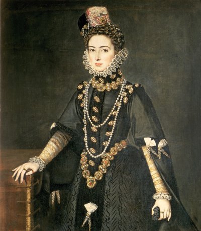 Infanta Catalina Micaela, Duchess of Savoy (1567-97), daughter of Philip II of Spain (1527-98) and Isabella of Valois (1545-68), married Charles Emmanuel, Duke of Savoy, 1584 by Sofonisba Anguissola